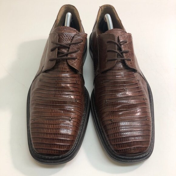 Paolo de Marco Other - Paolo de Marco Handmade in Spain Genuine Lizard Brown Leather Bluchers 11.5
